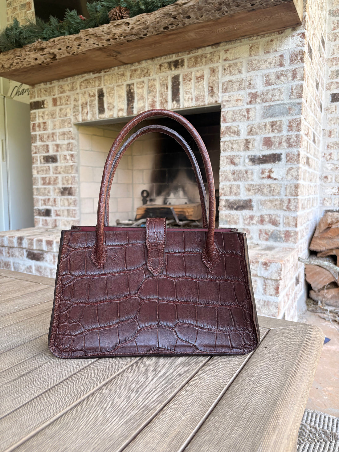 Chamberlain Hand Made Wild Alligator Purse