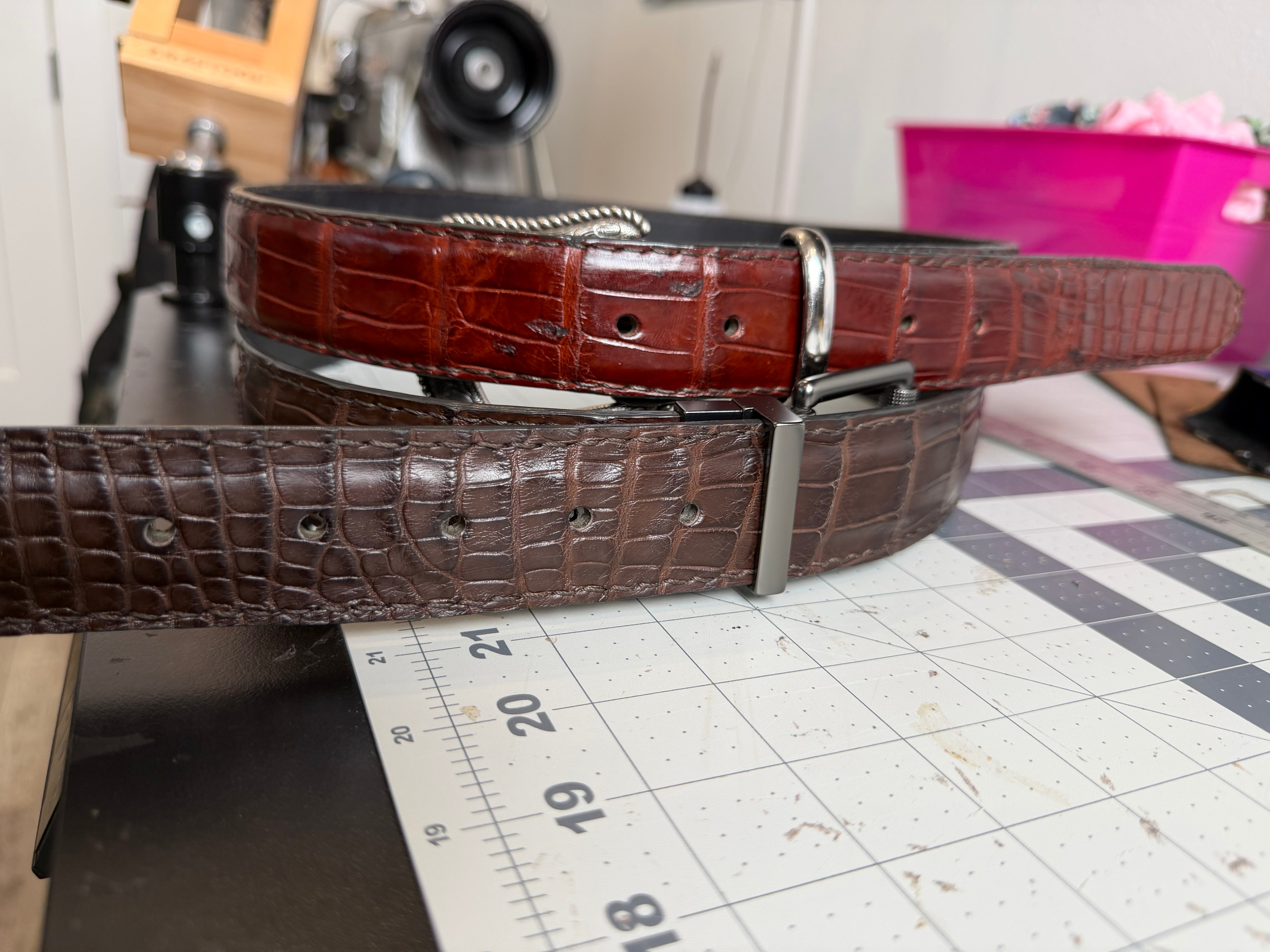 Wild Louisiana Alligator Belt