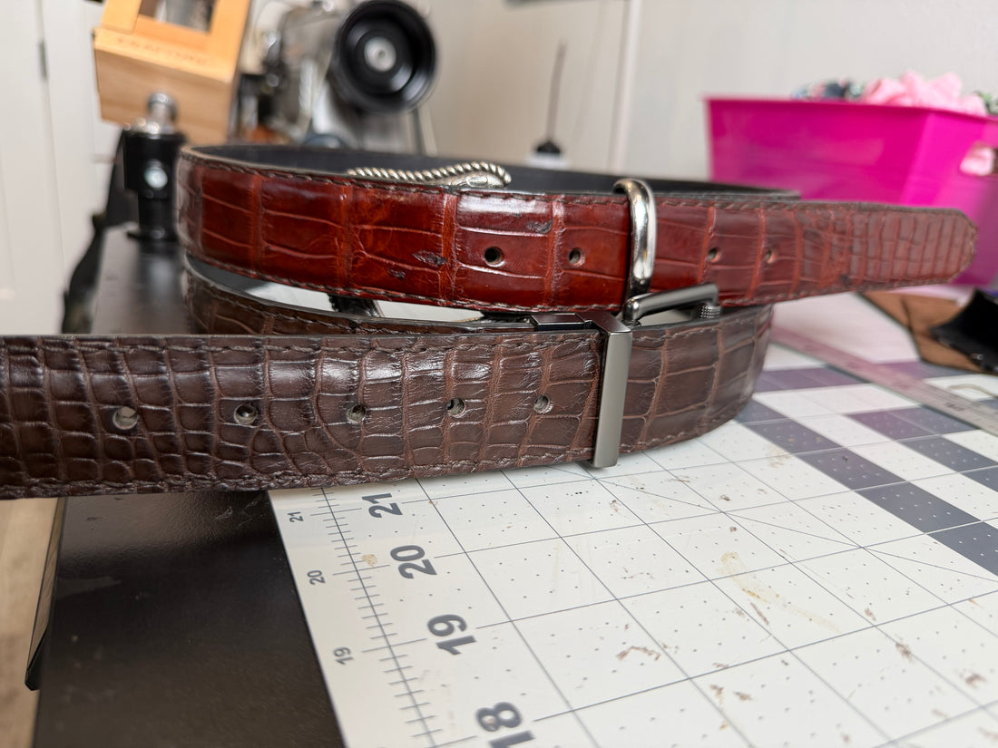 Wild Louisiana Alligator Belt